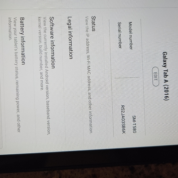 Samsung Tablet Galaxy A 16 GB - Picture 4 of 4